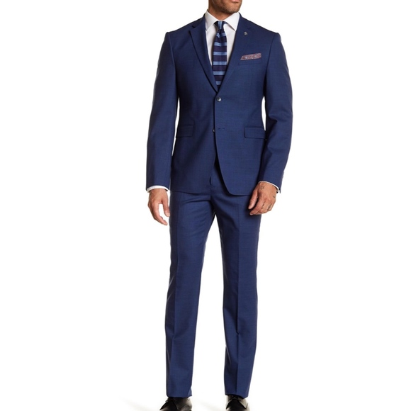 Slim Fit Penguin Sharkskin Suit Original Penguin Men's Slim-Fit